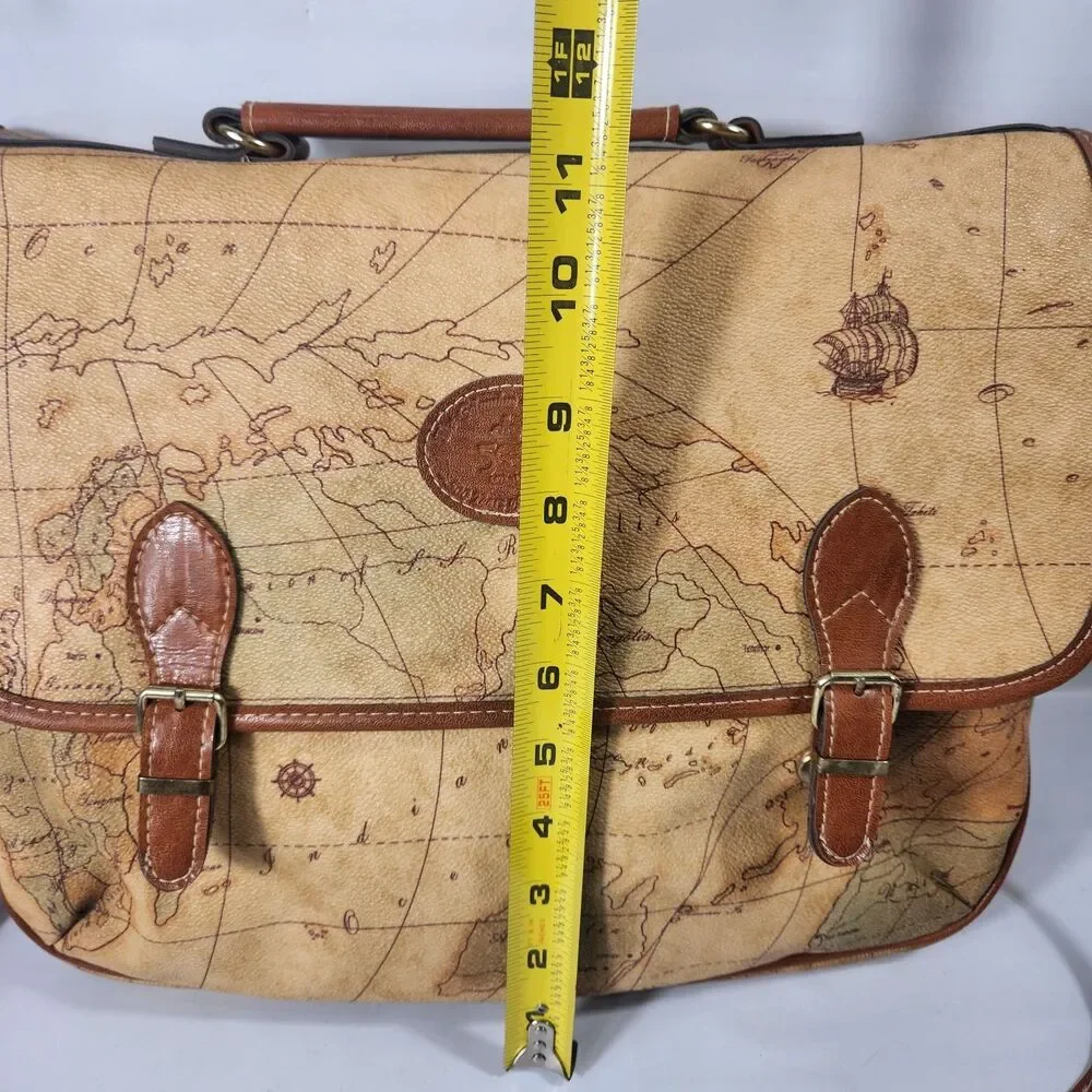 The Columbus Collection by Bagoda World Map 500th Anniversary Messenger Bag Vtg